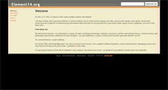 Desktop Screenshot of element14.org